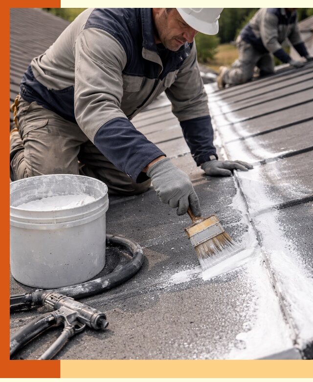 Утепление кровли жидкой теплоизоляцией в Усинске